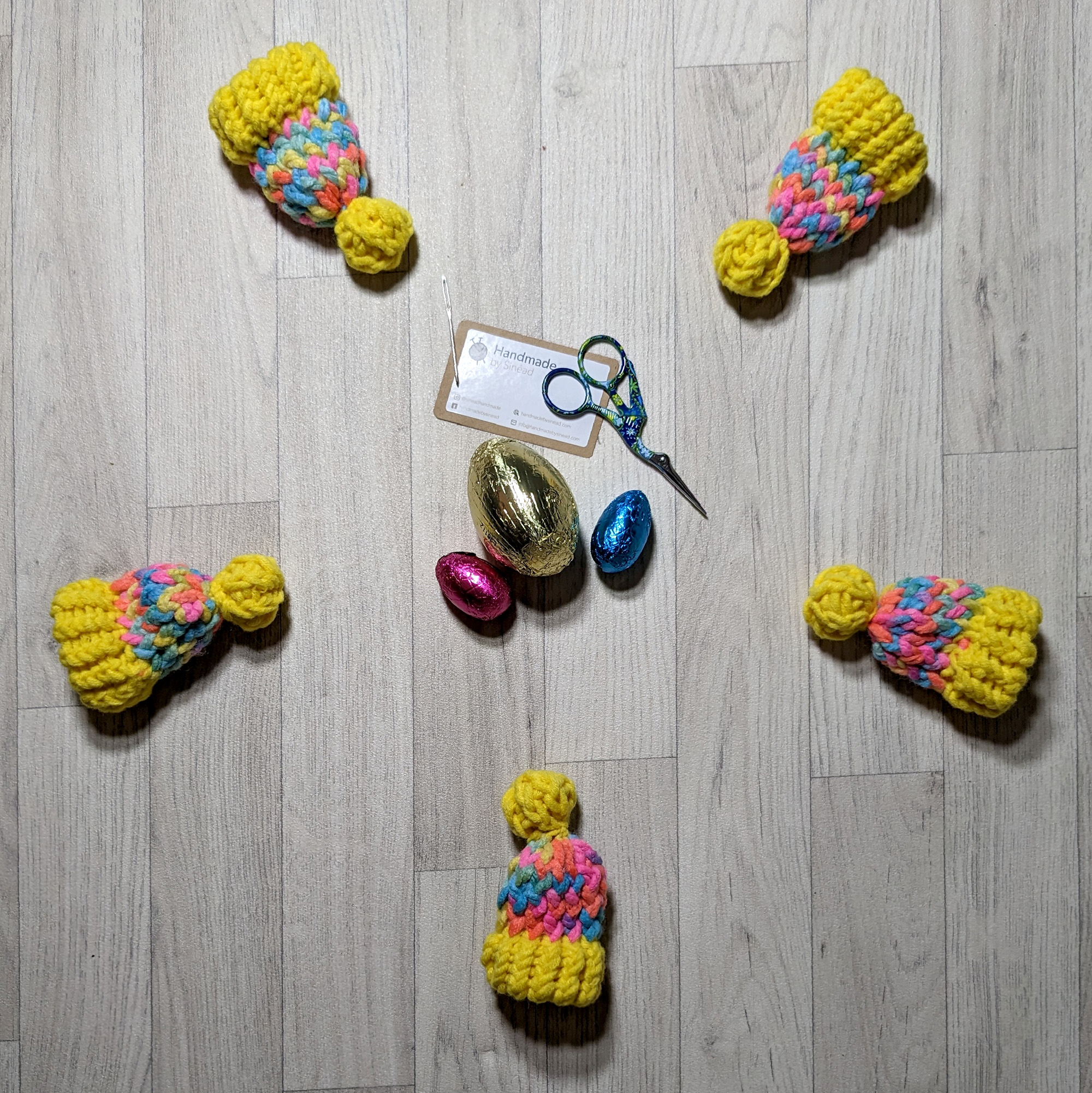 Yellow Mini Beanie Easter Decoration