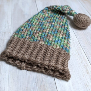 Pattern Ribbed Santa hat step by step guide