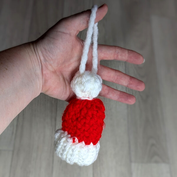 Mini Beanie Hat Tree Decoration (Red) - Image 3